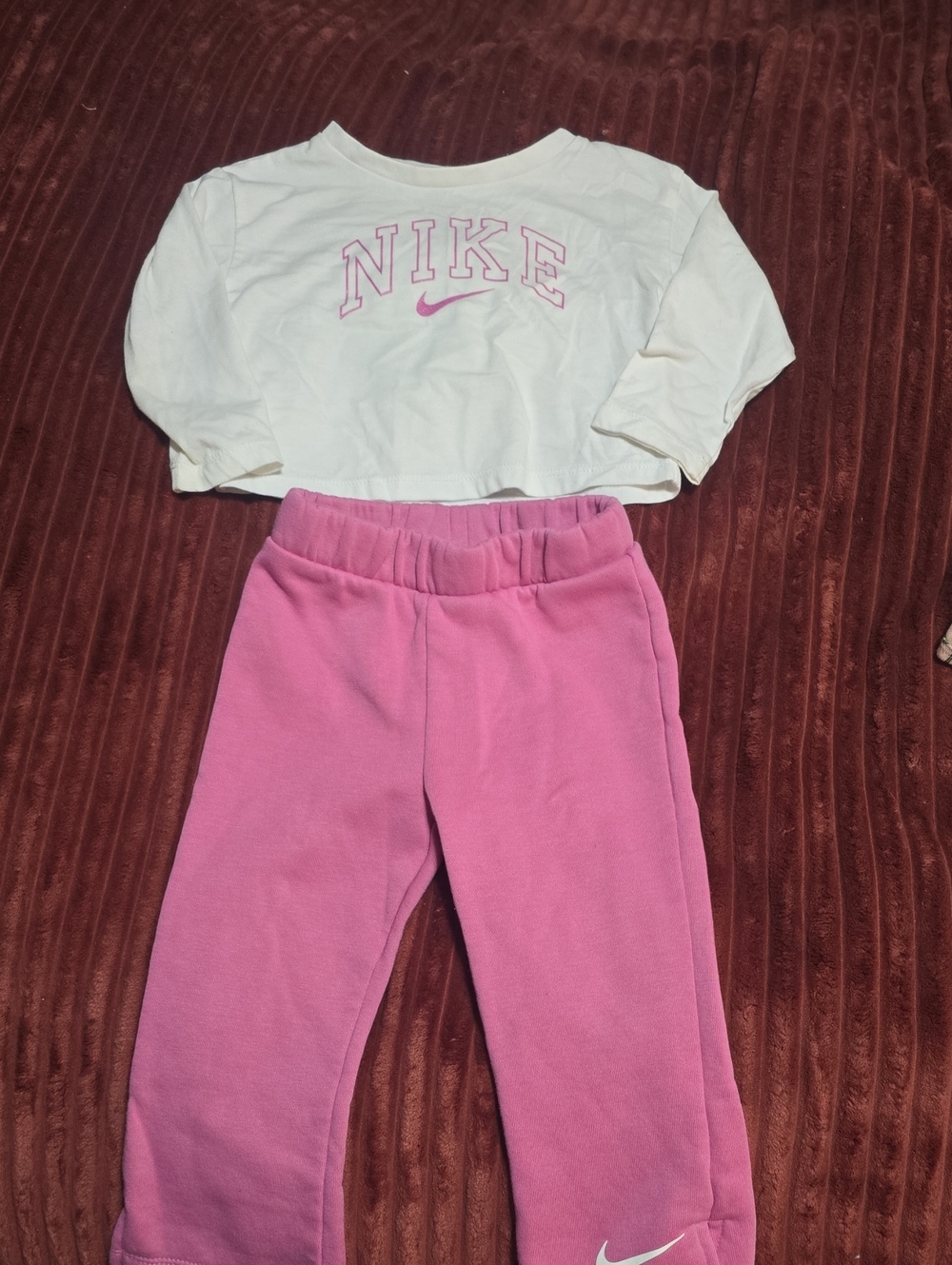 Nike Pink Girls' Fleece Sweatpants